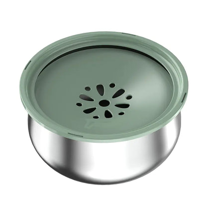 Edelstahl Wasserschale mit Spritzschutz