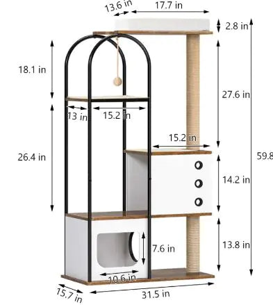 Multi-Level Cat Tree Tower