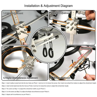 Dog Wheelchair for Rear Leg Paralysis - Pet Support
